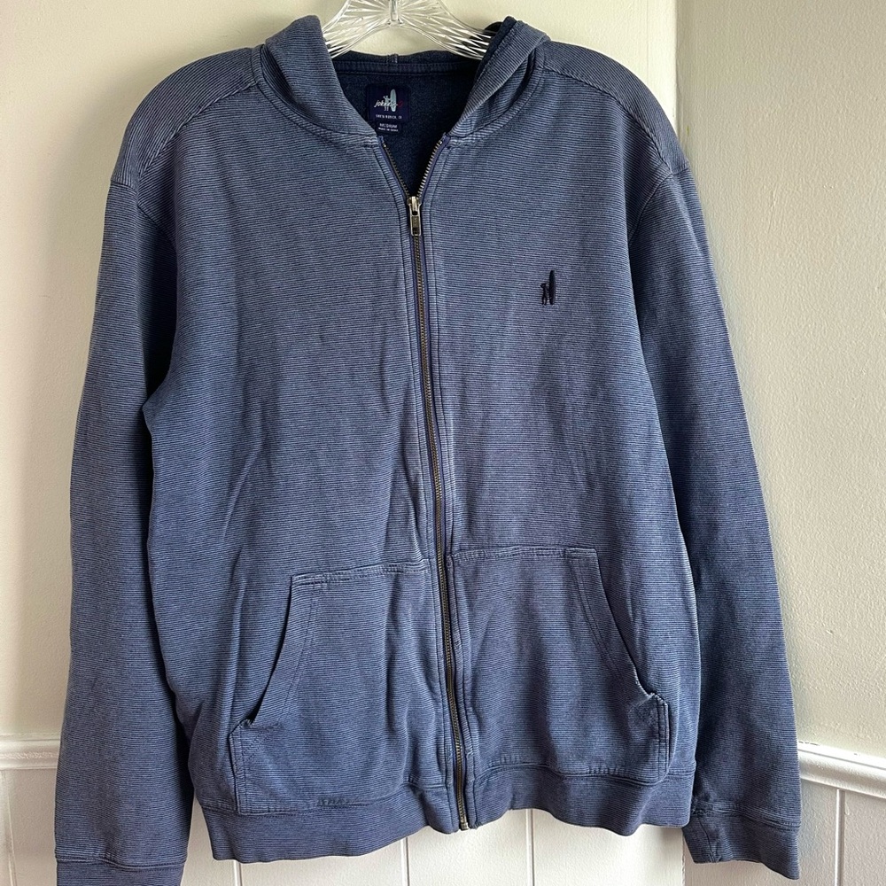 johnnie-O Zip Up Hoodie Custom Surfer Logo Collection Sweatshirt Men’s Medium